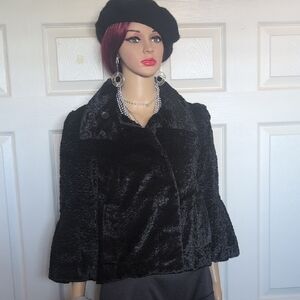 Eccoci Black Textured Coat